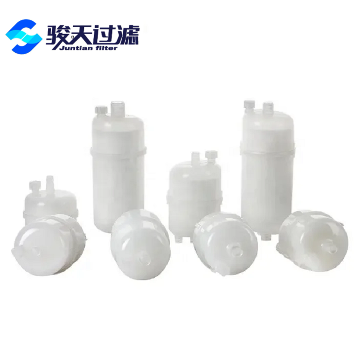 Disposable Capsule Filter 0.22micron PES Membrane with Tri Clamp Hose Thread for Sterile Liquids Filtration
