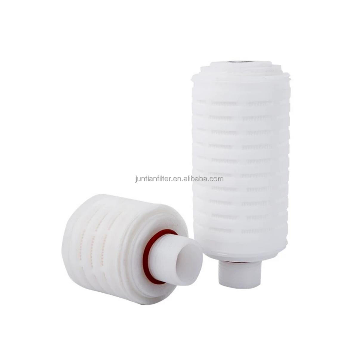 Hot Sale 0.20 Micron Hydrophobic PTFE Membrane Junior Filter Cartridge 5 Inch with Internal O-rings for Air Filter Sterile