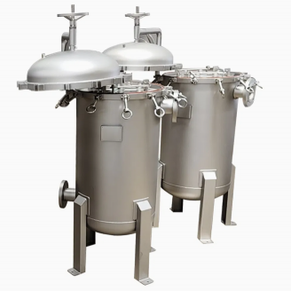 High Quality and Flow Rate 40m³/h SUS304 Filter Housing with #2 Bag Filter Basket for Beer Filtration