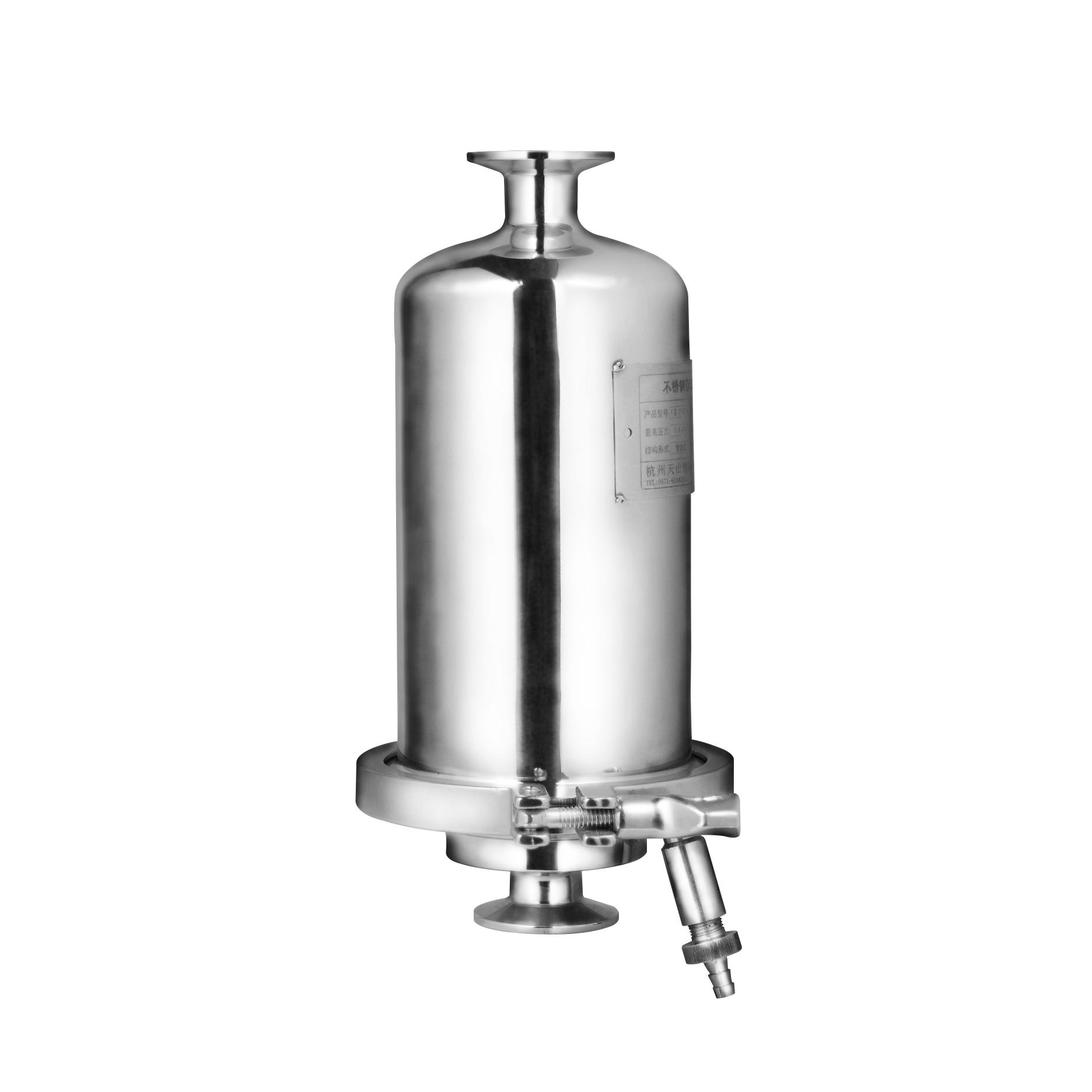 BJF Series Stainless Steel 304 Tank Vent Filter 5 Inch with Tri Clamp Connections for Air Filtration in Food