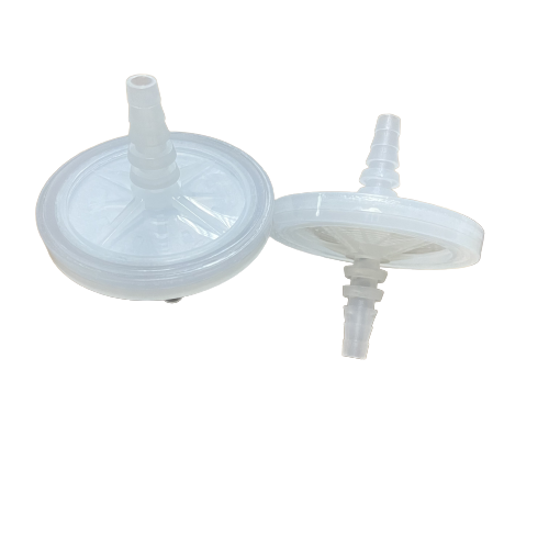 Hydrophobic Ptfe In-line Syringe Filters Diameter 50mm For Air Vent Filtration Vacuum Pump Pipe Line