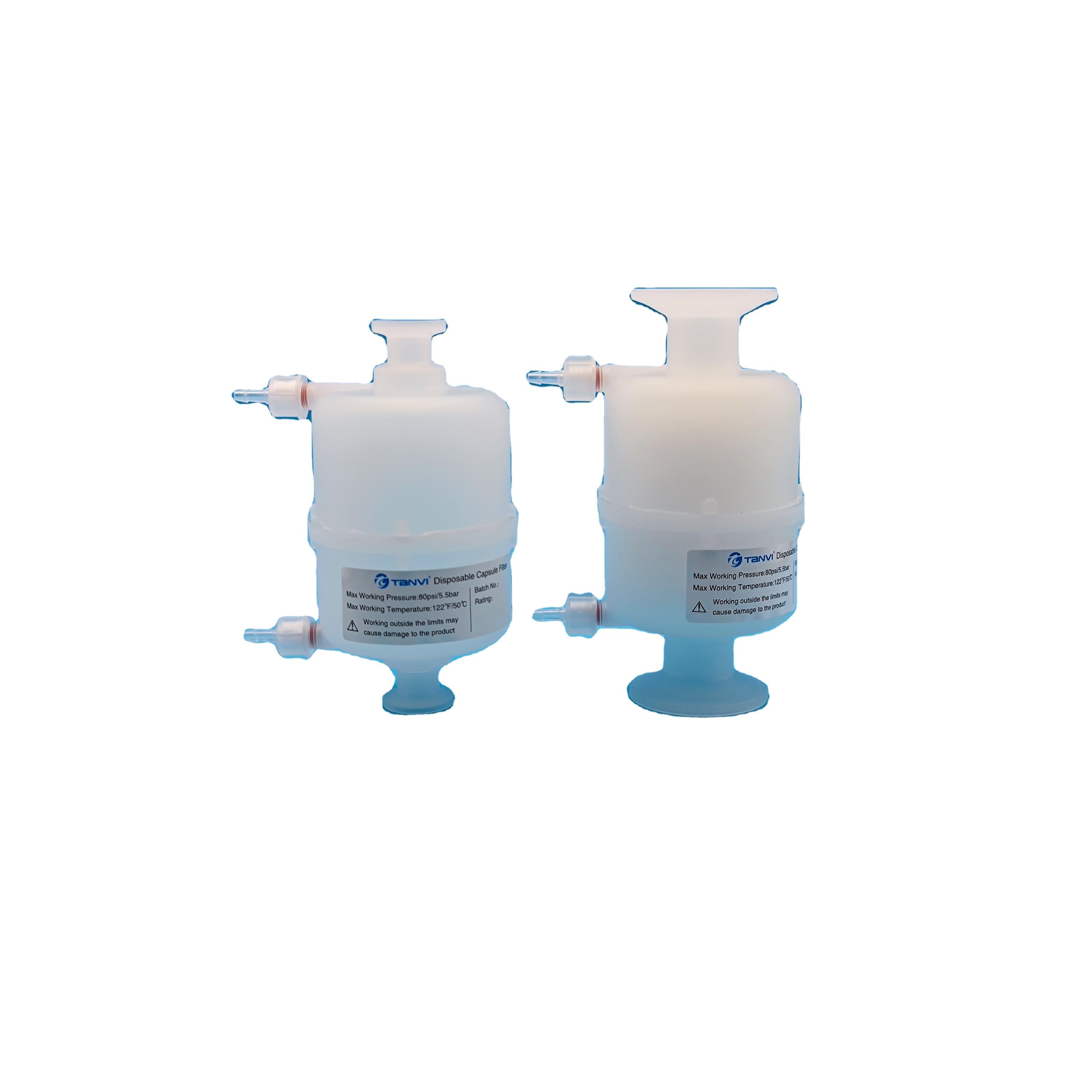 0.2 Micron Pes Ptfe Membrane Disposable In-line Filter Cartridge Capsule Filters For Lab