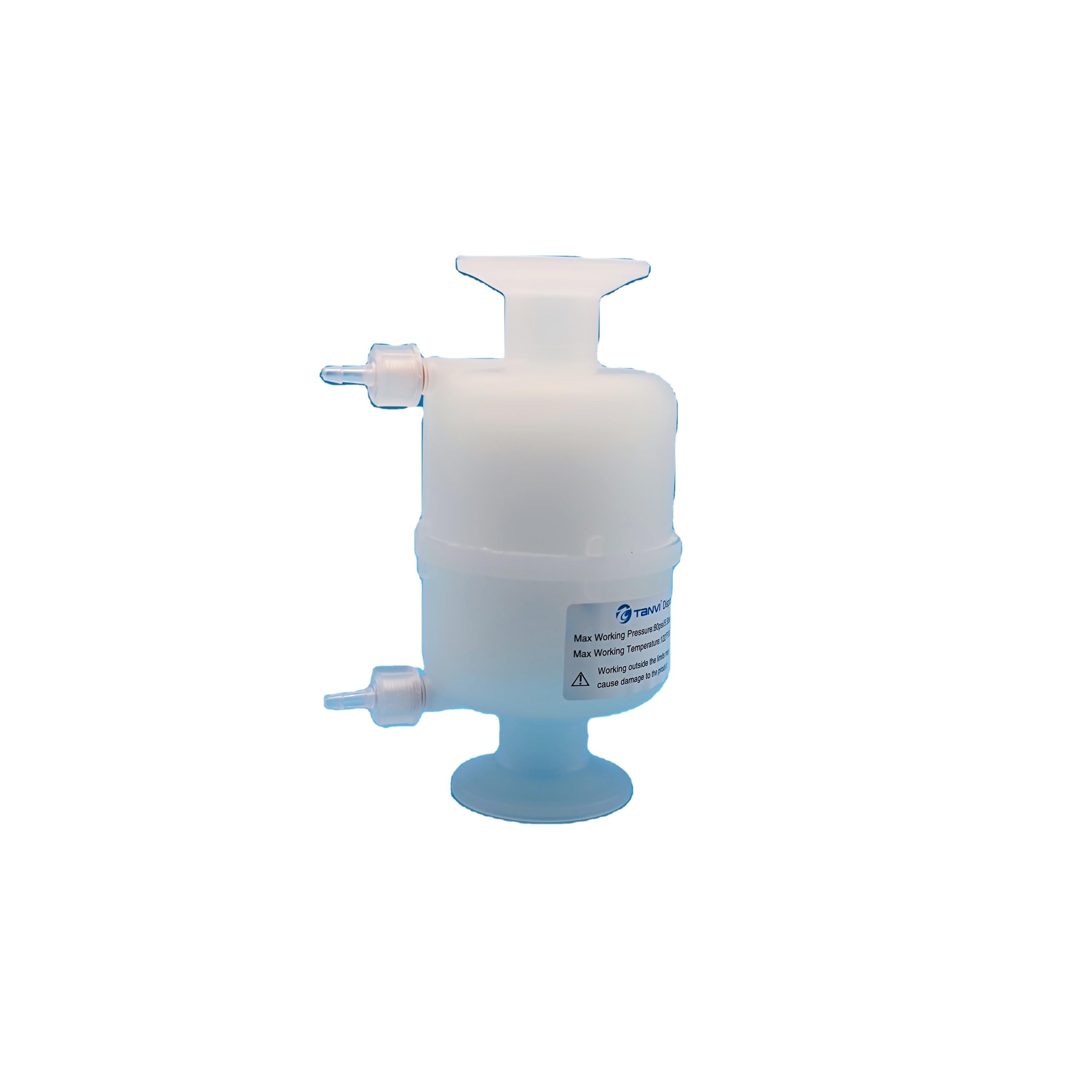 0.2um Pp Nylon Pvdf Ptfe Pes Capsule Filter Disposable1" 1/2" Tri Clamp Capsule Filters For Lab Filtration