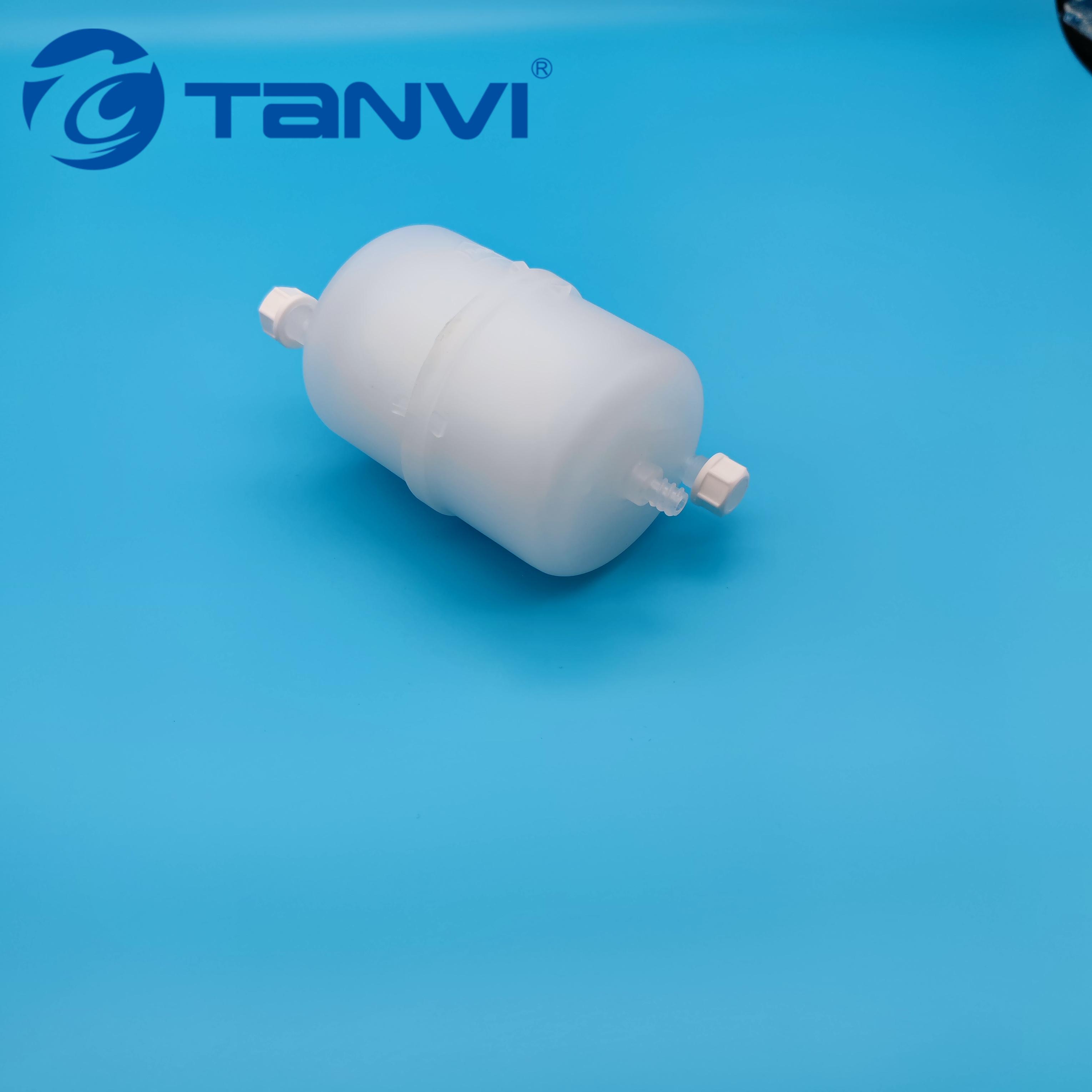 Factory Provide 5" 0.2um +0.45um Pes Capsule Filter Hose Barb Connection Disposable Cartridge
