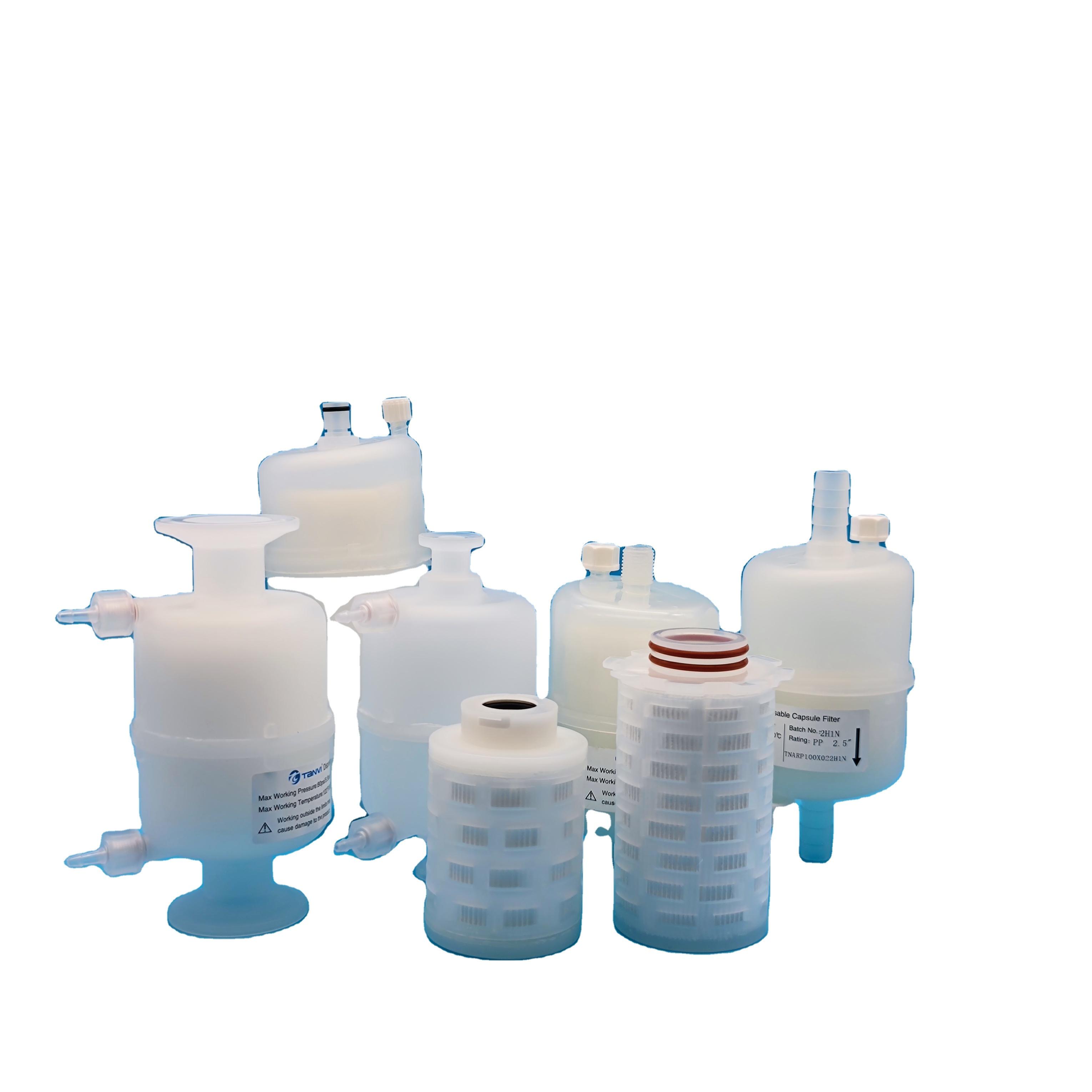 Capsule Filter 0.22 Um Pes 2.5'' For Biotech Industry With Hose Barbs Connection