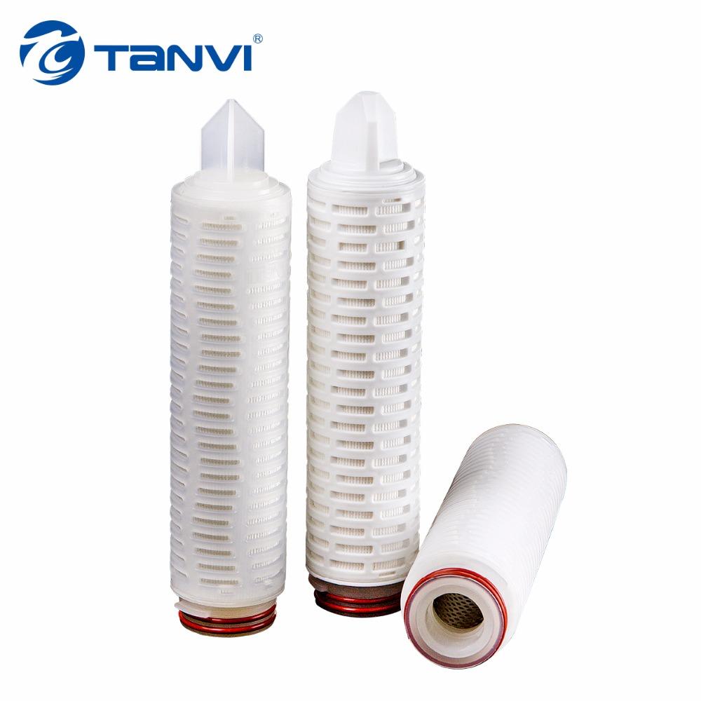 Air Filtration 20inch Ptfe 0.45um Filter Cartridge For Sterile Filtration Of Fermenter Gas Filtration