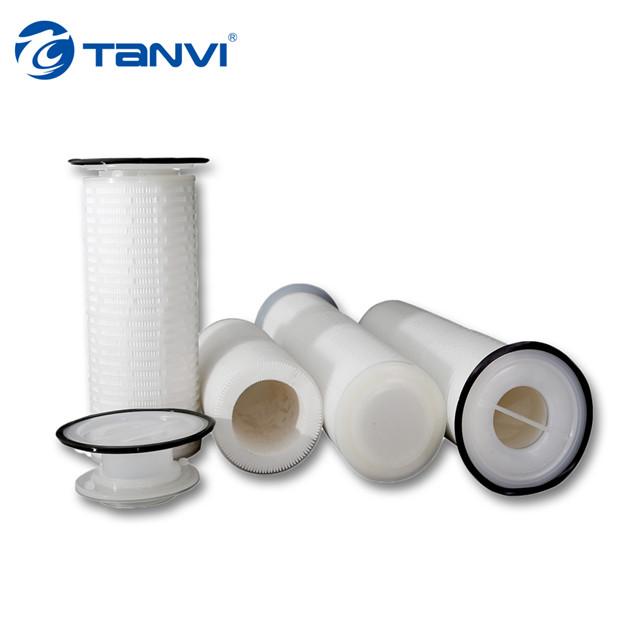Absolute Rating Polypropylene Membrane Pp Pleated Filter Cartridge 5um 40" 60" For Water Filtration