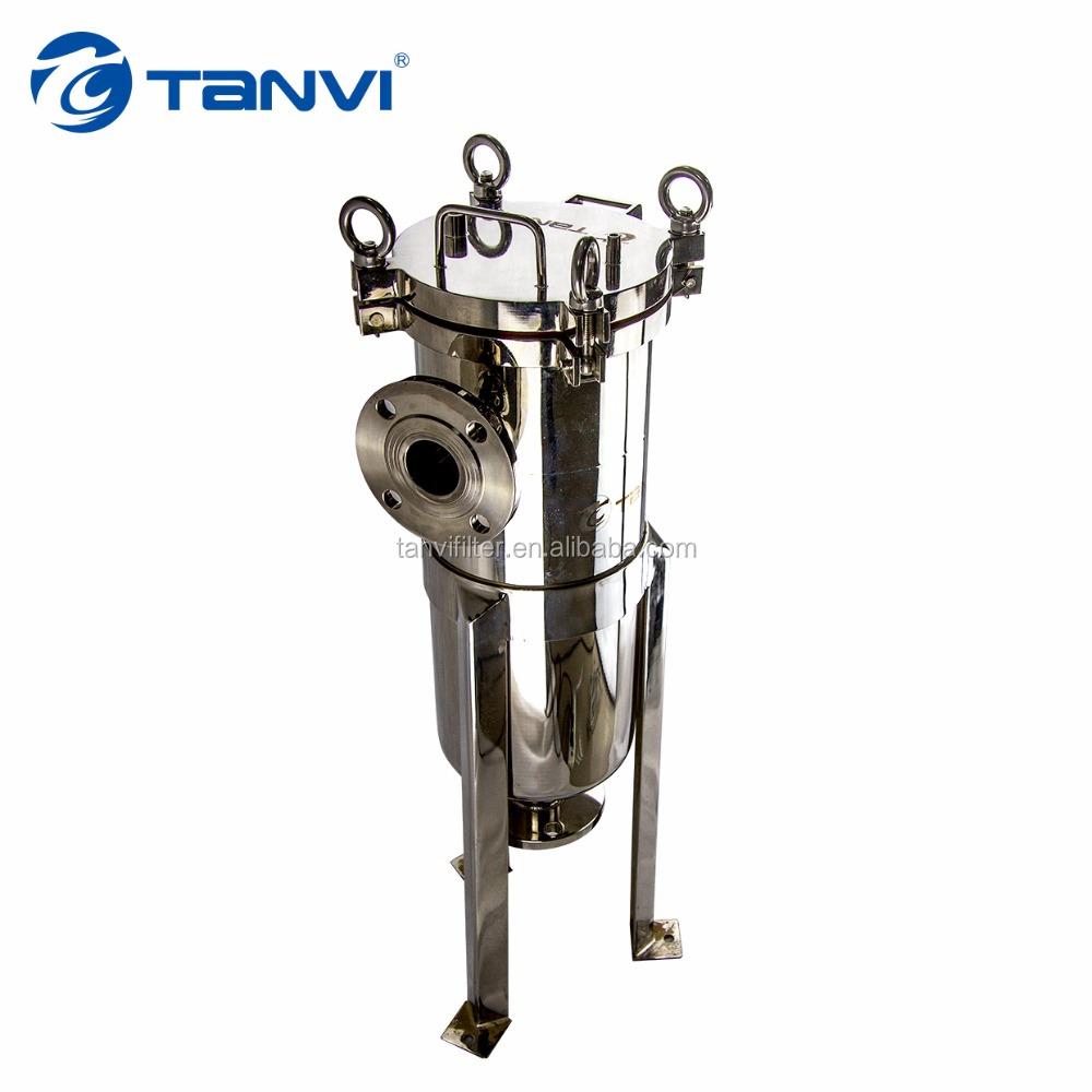 Stainless Steel Bag Filter Housing For Beer Wine And Juice Pre Filtration