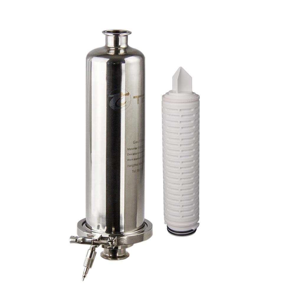 Sanitary Pipe Filter Stainless Steel Micro Filter Cartridge Filter Strainer Housing