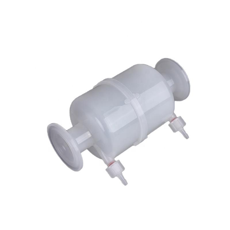 Laboratory Small Flow Rate Liquid Filtration 5'' Capsule Filter 022 Micron Pes Membrane For Biological Products Filtartion