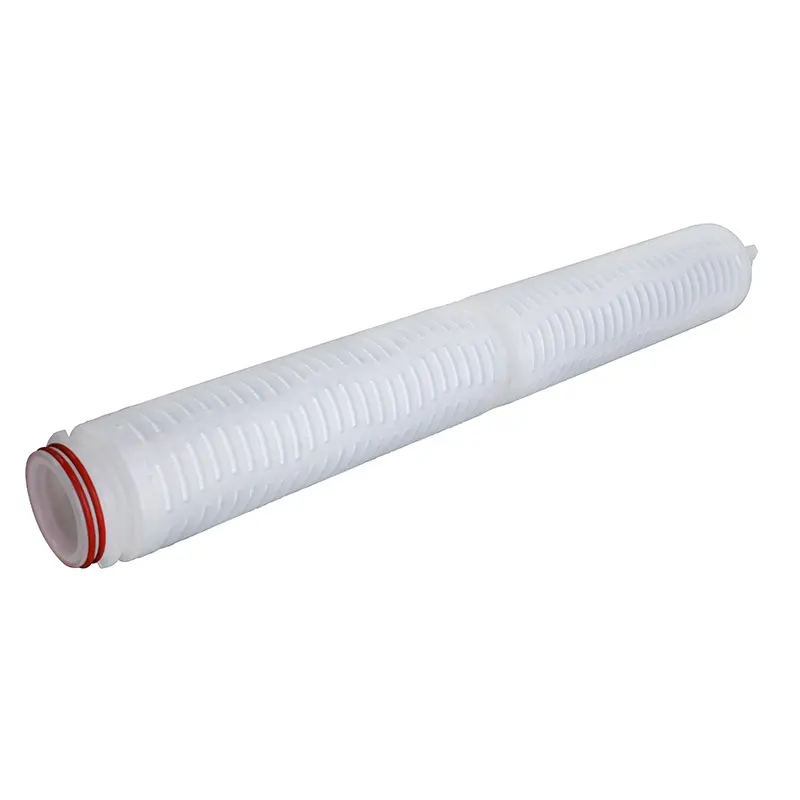Purified Water Filter Cartridge Pp Pleated Membrane 0.1 Micron Filtration Products Doe 222 226 End Connector