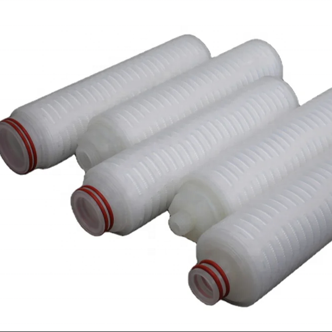 0.45 Micron Hydrophilic Ptfe Membrane Pleated Filter 10'' Cartridges Micron Structure Water Filter Cartridges