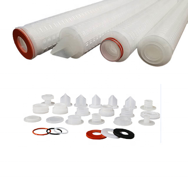 Liquids Filtration Ptfe Pleated Filter Ccartridge With High Dust Holding Capacity And High Temperature Endurance