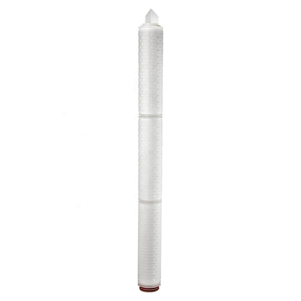 Best Quality Food Grade 0.45 Micron Mixed Cellulose Esters Pleated Filter Cartridge With 226 Fin Code 7 For Juice Filtration