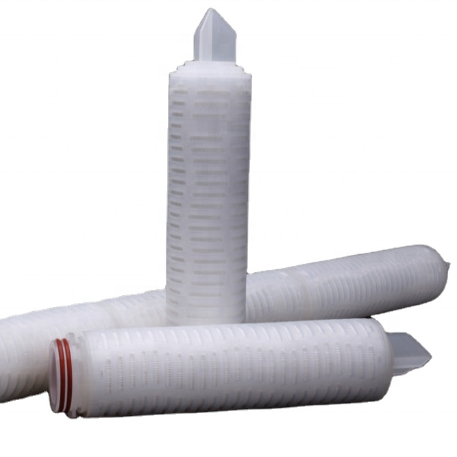 Ts Filter 10 Inch Filter Sterilized Mixed Cellulose Esters Pleated Membrane Filter Cartridge Process Water Of Microelectronics