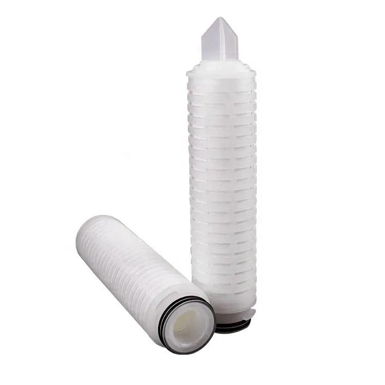 Cartridge Filter Hydrophilic Pvdf Membrane 0.45um-5.0um For Organic Solvent Filtration In Chemicals