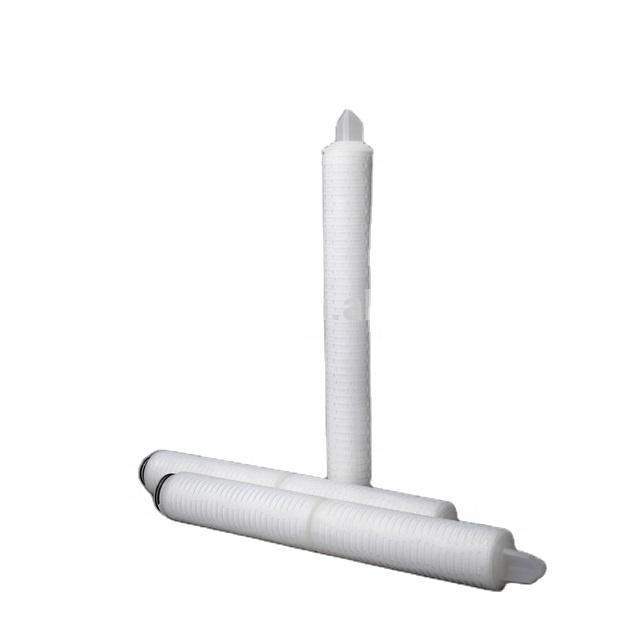 Hydrophilic Pvdf Folded Filter Cartridge 10 Inch 0.22 Micron For Biologics Electronics Use