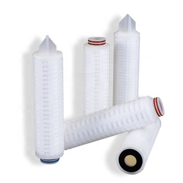 Oem Customized Pleated Hydrophilic Pvdf/ptfe Membrane Filter Cartridge For Biological Solvent Pre-filtration Of Ro System