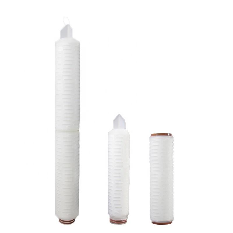 10'' 20" 40'' Replacement And Washable Pvdf Microporous Filter Cartridge Used In Wine Beer Juice Honey Liquid Filter Housing