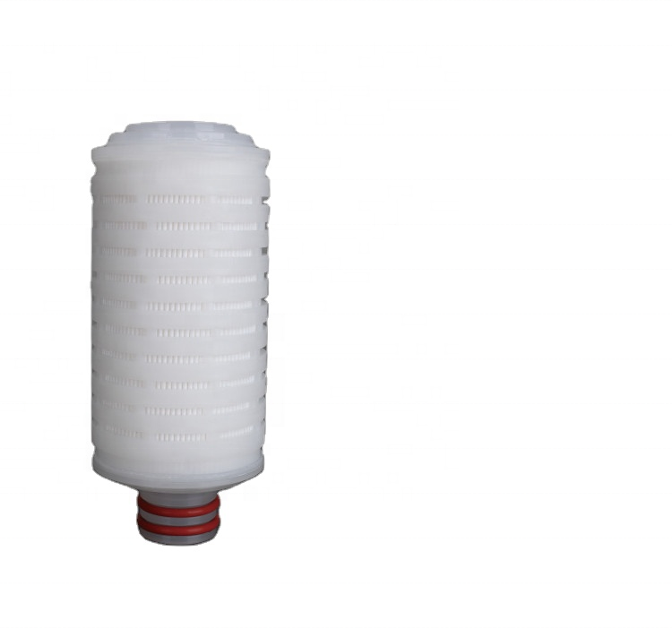 Pes Membrane 0.1~0.65um Xf Series Pleated Filter Cartridge 2.5 Inch For Biological Products Filtration