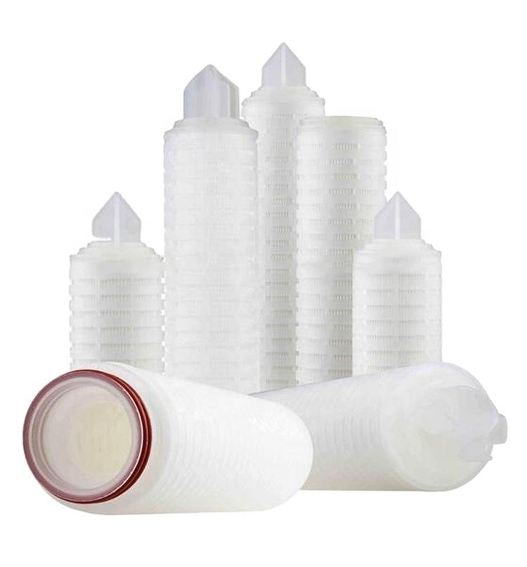 2023 0.1 Micron Filter Ptfe/pp/pes/pvdf/nylon Pleated Depth Filter Cartridges For Liquid Oil Juice Wine Beer Honey Filtration