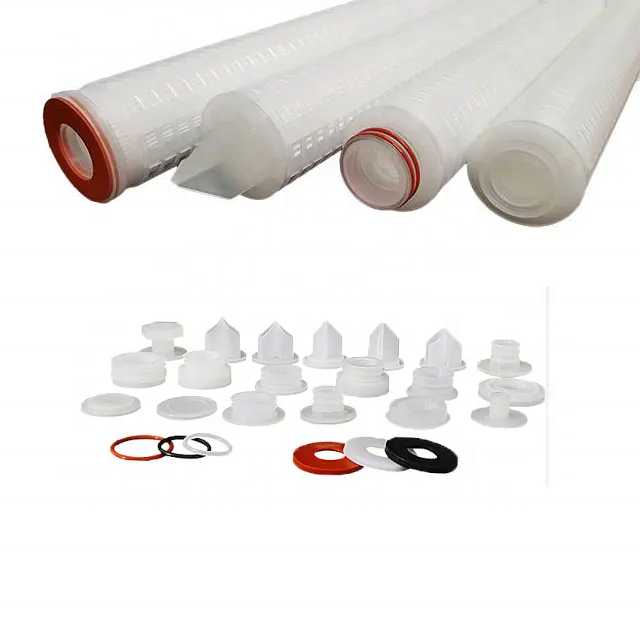 0.1 Micro Hydrophobic Ptfe Pleated Membrane Filter Cartridge For Natural Air Nitrogen Gas Biogas Sterile Filtration