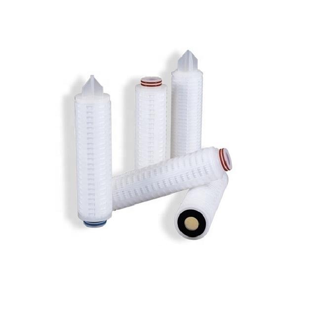 High Filtration Efficiency And Flow Rate Hydrophilic Ptfe Membrane 10'' Filter Cartridge Suit For Liquids Sterile Filtration
