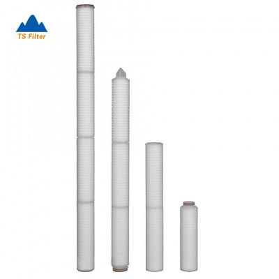 30 Inch 0.65 Micron Polypropylene Membrane Pp Pleated Filter Cartridge For Wine Filter System