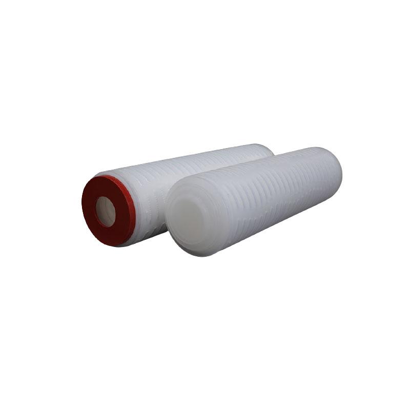 Hydrophilic 0.2 Micron Ptfe Membrane Pleated Water Filter Cartridge For Ro Filtration System