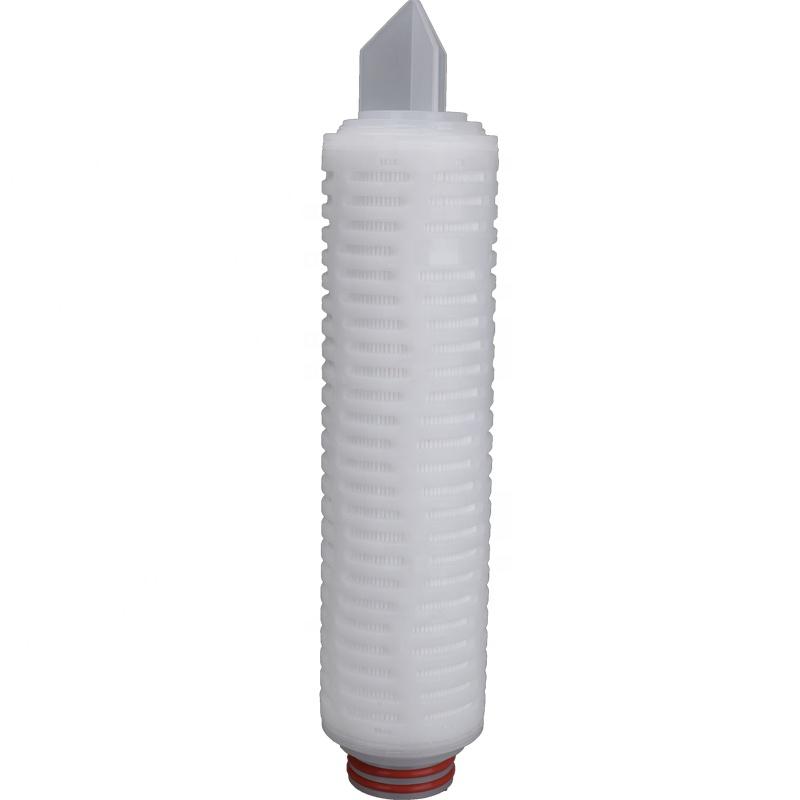 Food Grade Liquid Filtration 10inch 0.1um Pes Membrane Cooling Oil Filter Cartridge For Edible Oil Filtration