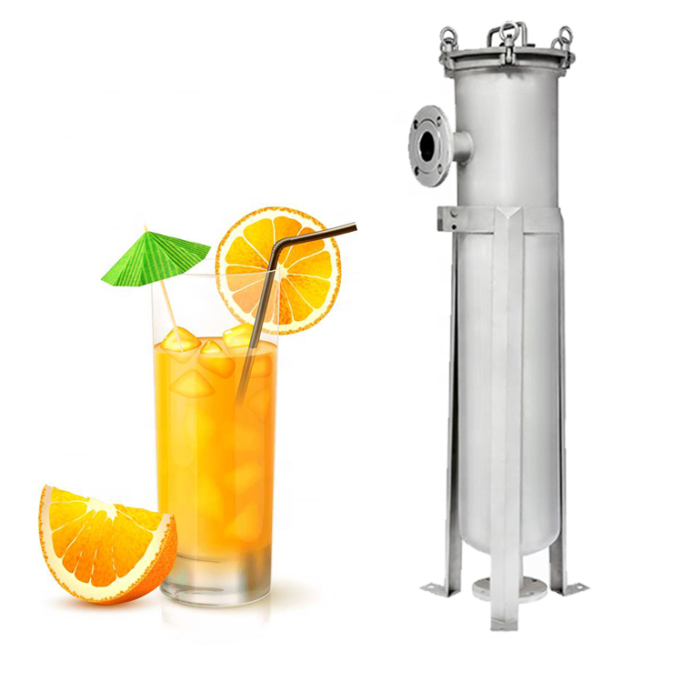 Good Feedback Bag Filter Housing Stainless Steel 304 For Fruit Juice Filtration In Food/beverage Industry