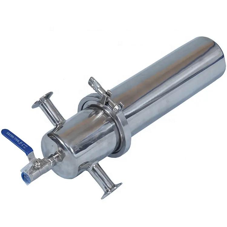 Ss304/316 Sanitary 10/20 Inch Stainless Steel Cartridge Air Filter Housing For Gas Sterile/filtration