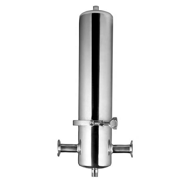High Pressure Stainless Steel 0.2 Micron Steam Air Filter Housing For Clean Sterile Gas Filtration Element