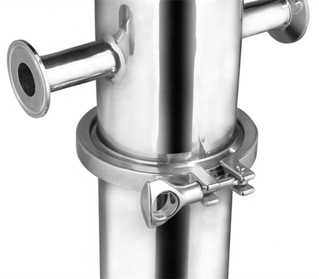 Stainless Steel 316l Compressed Air Filter Housing With Sterile Membrane Cartridge Filter Suitable For Gas Sterilization