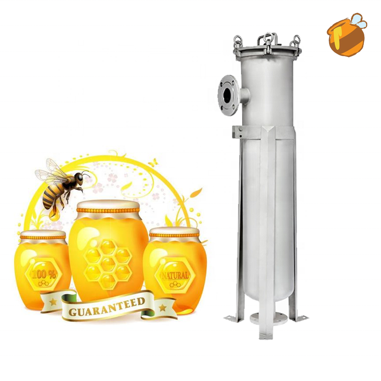 Food Processing Plant Pure Honey Filtration Industry-leading 10'' 304 Stainless Steel Bag Filter Housing