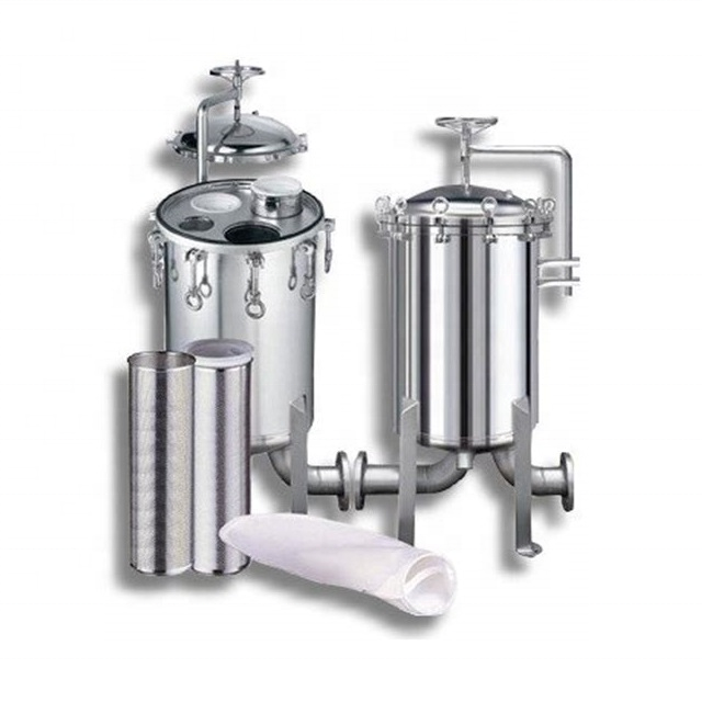 High Cost-effectiveness 10'' Filter Bag Housing Stainless Steel 316 For Honey Raw Filtration In Food Factory