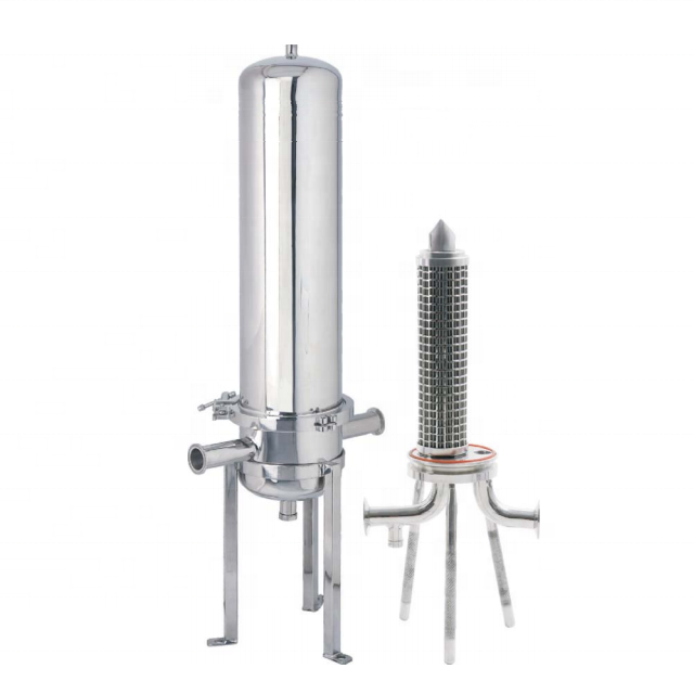 High Cost-effectiveness 316 Sanitary Grade Filter Housing For Strong Acid And Alkaline Liquid Filtration