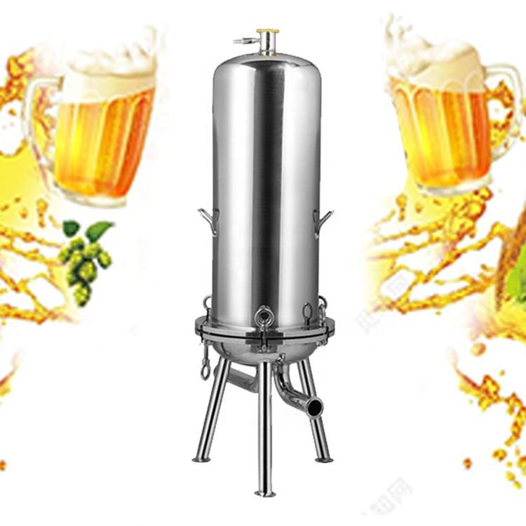 Efficient Filtration Sanitary Grade Beer Filter Housing 316 Stainless Steel Multi-core Type For Beer/wine/vodka/rum Filtration