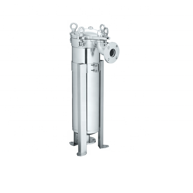 Thorough Sewage Discharge Filter Bag Housing Stainless Steel 304 For Juice Stock Solution Filtration In Beverage Factory