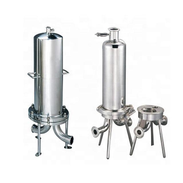 10 Inch Cartridge Filter Housing Stainless Steel 316 For Cosmetic Liquid Filtration In Beauty Product Processing Factory