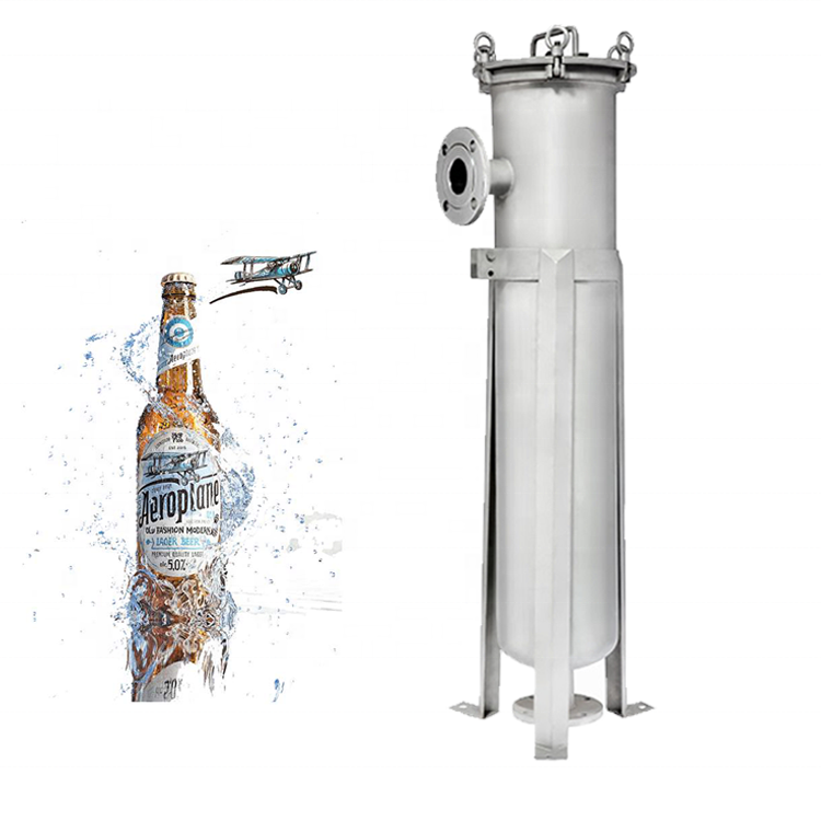 High Capacity And Efficiency Filtration Bag Filter Housing 304/316 Stainless Steel For Clarification Of Wine In Beverages Field