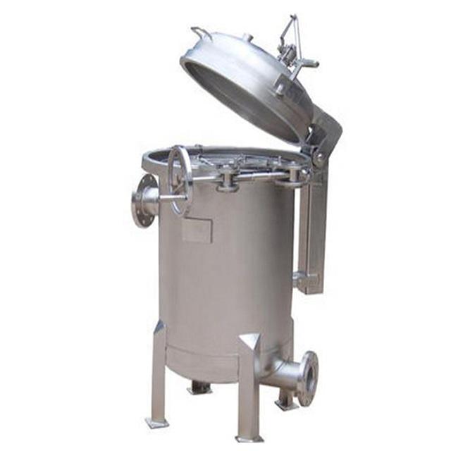 Double Bag Stainless Steel Bag Filter Housing For Food Milk Honey Coconut Oil Filtration With New Process Precision