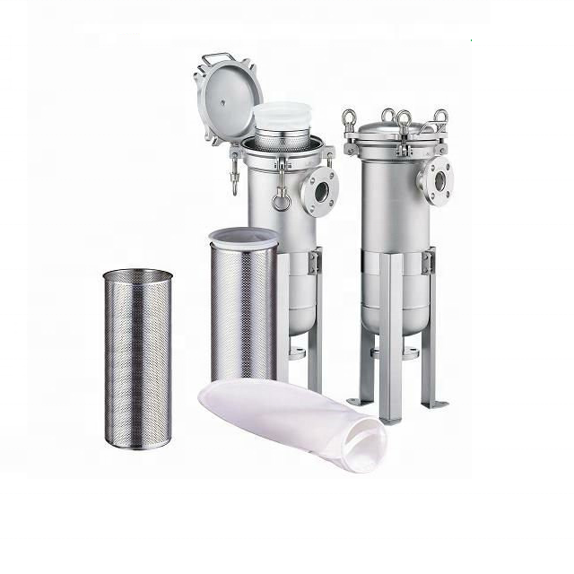 Muti-bag Filters Bag Housing Stainless Steel With 2" Thread Inlet/outlet For Waste Water Treatment Beer Filtration