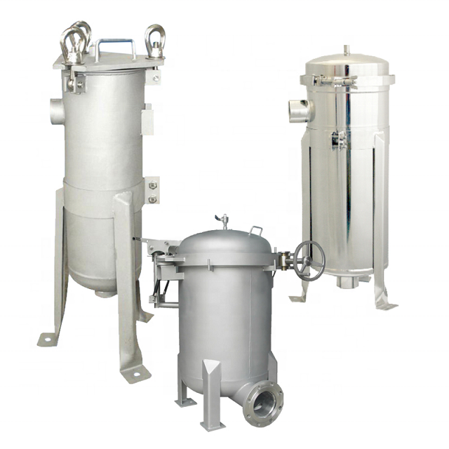 Ss304 Single Bag Filter Housing Stainless Steel With Nylon Filter Bag For Large Volume Honey Pre-filtration