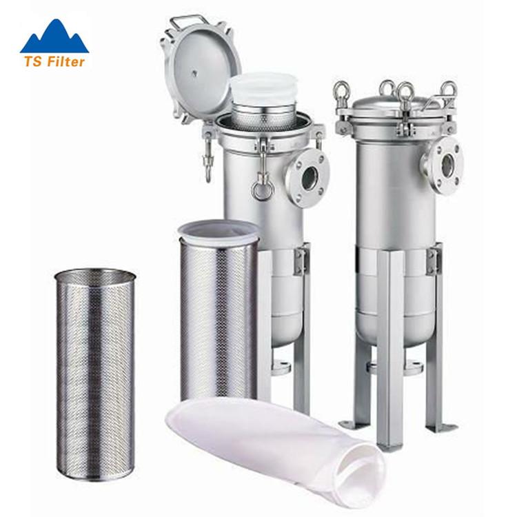 316l Stainless Steel Single Bag Filter Housing Bag Size #2 With Dn50 Flange Inlet/outlet Replacement To Eaton Bag Filter Housing