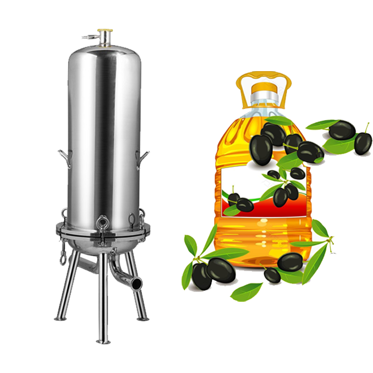 Food Grade Stainless Steel Oil Filter Making Machinery High Flow Cartridge Type Oil Filter For Mustard Oil Purification