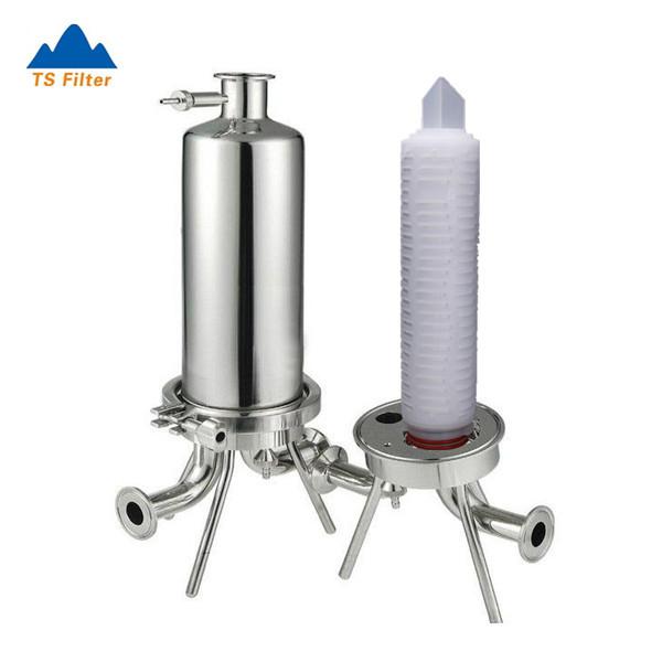 Stainless Steel 316l 10 Inch Filter Housing 1" Tri Clamp Input And Output