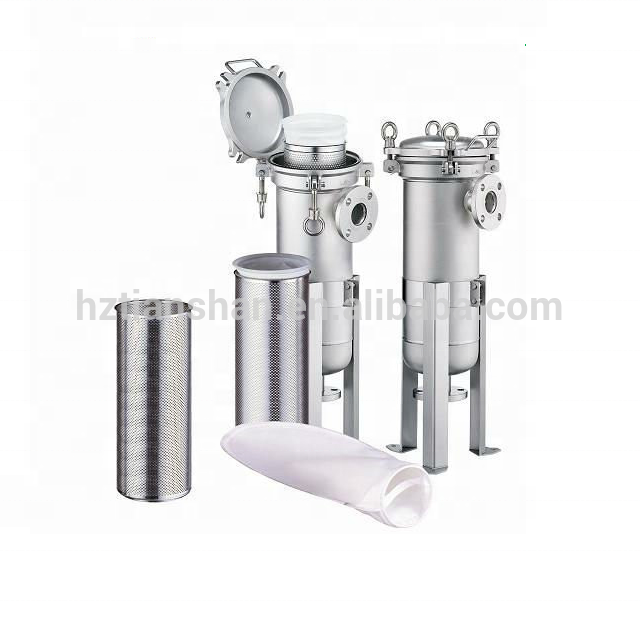Micro Filter Housing For Coconut Water Filtration Plant Process Equipment