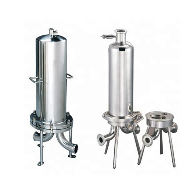 Stainless Steel 3 Cartridge Filter Housing 30" For Beer Filtering
