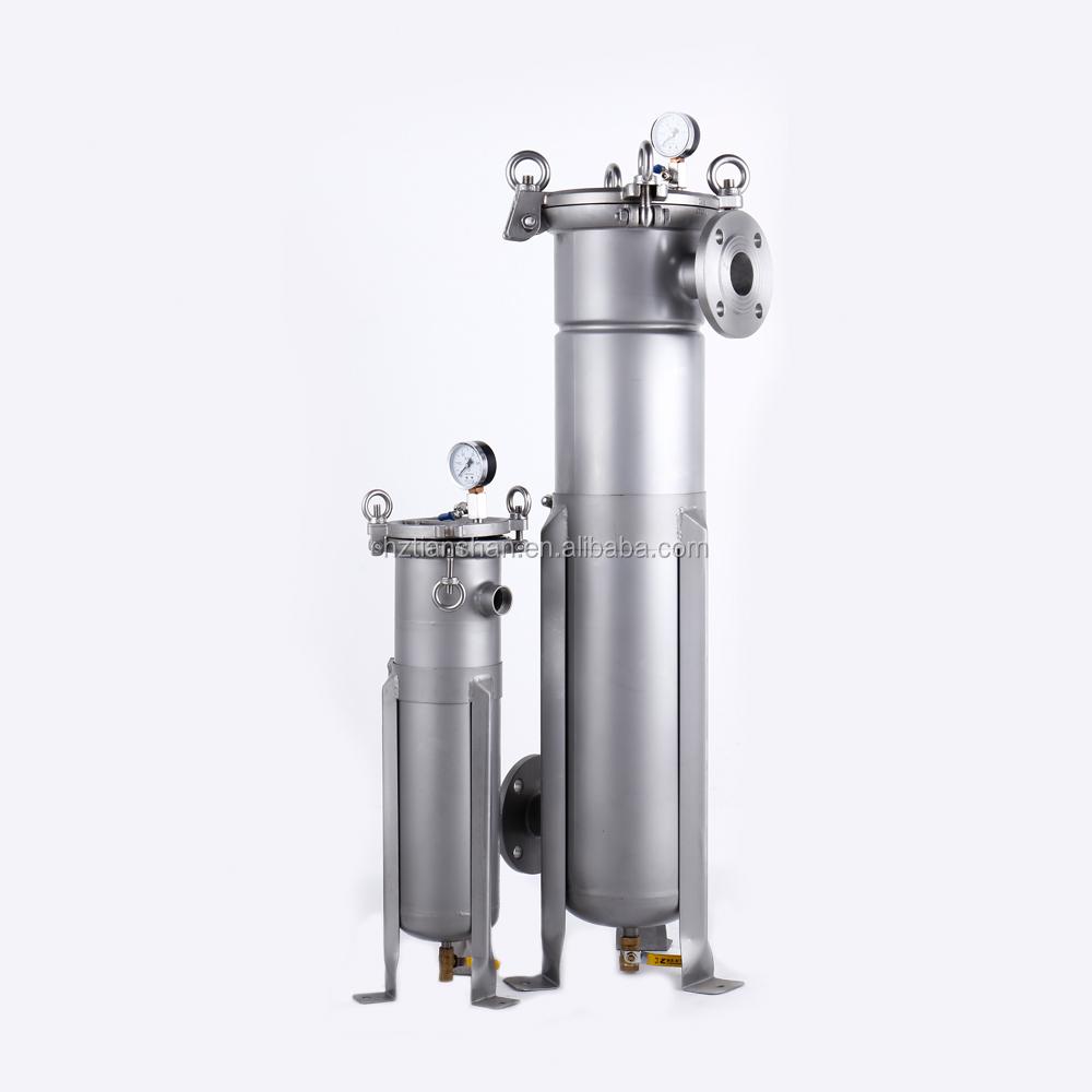 10 Micron Oil Polishing Filter Bag Housing For Edible Oil / Cooking Oil / Industrial Oil Purification